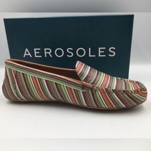 New Aerosoles Womens Bleeker Multistripe Driving Loafers